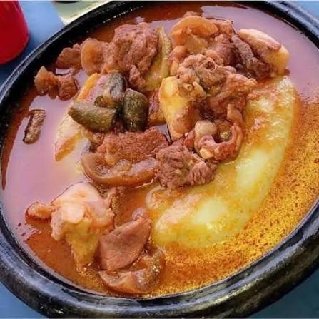 Fufu with light soup
